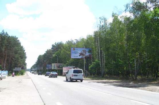 Фото рекламной плоскости по адресу Київ - Ковель, 12км+200м від Києва (виїзд з Бучи, в напр. м.Київ)