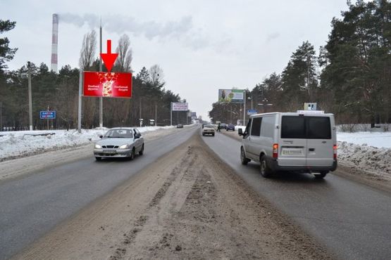 Фото рекламної площини за адресою ул.Залютинская -развязка с окружной-1- выезд из города в ст. Солоницевки