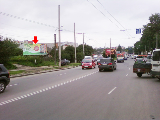 Фото рекламної площини за адресою Львовское шоссе, вещевой рынок, развилка