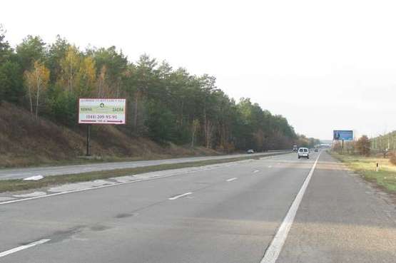 Фото рекламної площини за адресою Київ - Обухів, 21км + 300м від Києва (зліва, в напр. м. Києва)