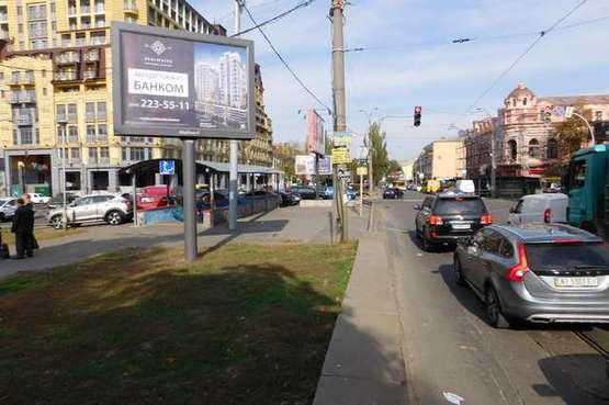 Фото рекламной плоскости по адресу Верхній Вал вул., №22 - Костянтинівська вул. (№1 (направ Набережно-Крещатицької))