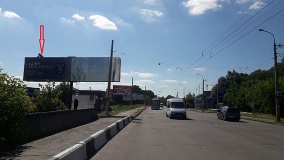 Фото рекламной плоскости по адресу вул.Проскурівського підпілля (МВС)