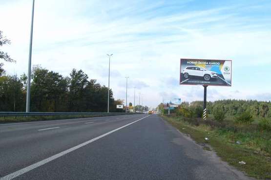 Фото рекламной плоскости по адресу Київ - Житомир, 17км+050м від Києва (справа в напр. м.Житомира)