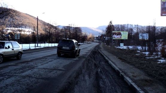 Фото рекламної площини за адресою Траса Н-09 Мукачево-Львів, в`їзд у місто зі сторони Івано-Фр, АЗС ОККО, напрямок руху на Буковель