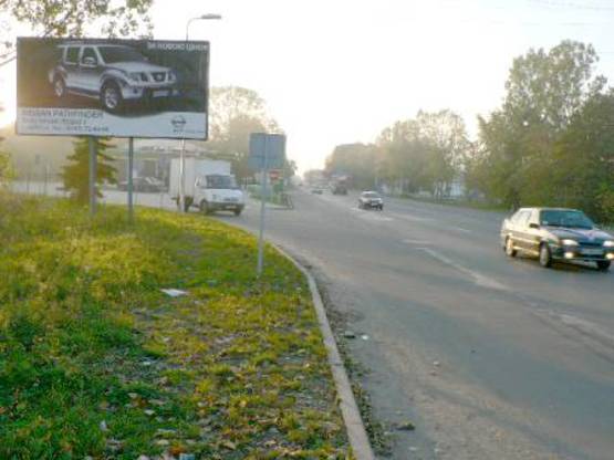 Фото рекламної площини за адресою Тисменецька (АЗС WOG), в`їзд в місто зі сторони м.Тисмениця, Тернопіль в напрямку центру міста вул. Юності, Тополина