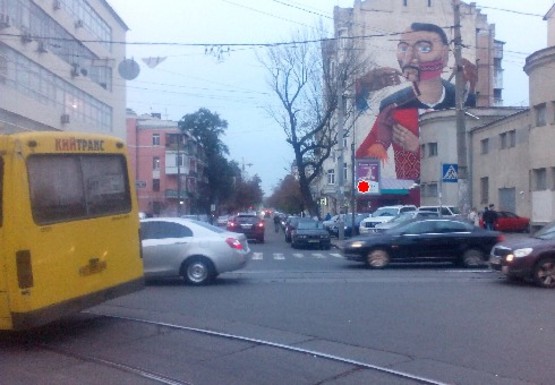 Фото рекламной плоскости по адресу Спасская ул. - Межигорская ул.