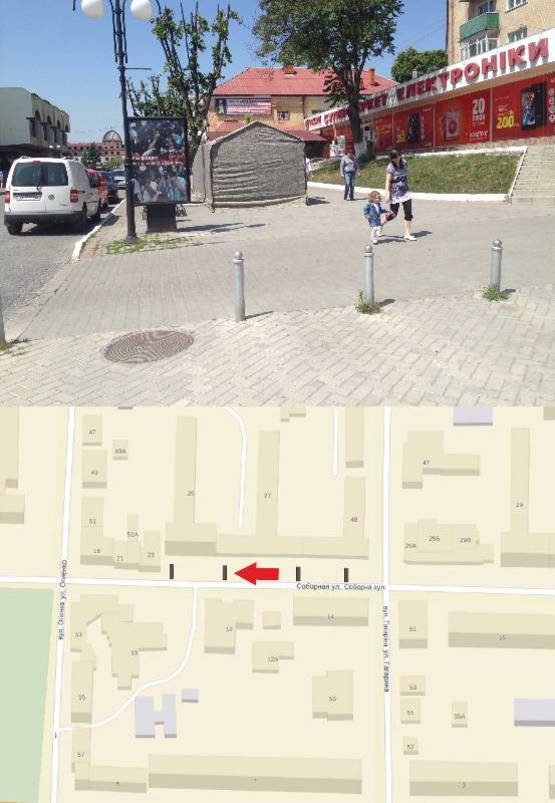 Фото рекламної площини за адресою вул. Соборна