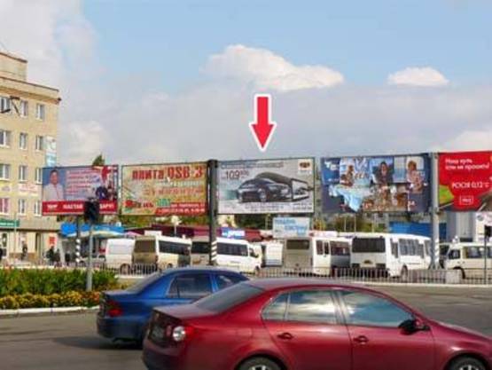 Фото рекламної площини за адресою ул. Полтавская - ул. Днепровская (Автостанция, АЗС)
