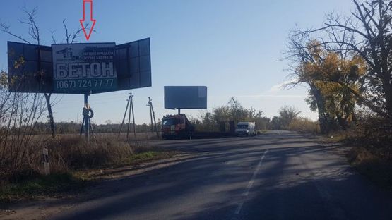 Фото рекламной плоскости по адресу Мрия-Шпитьки 22 км.500 м.