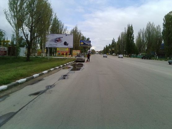 Фото рекламной плоскости по адресу Бериславское шоссе (р-н теплиц)