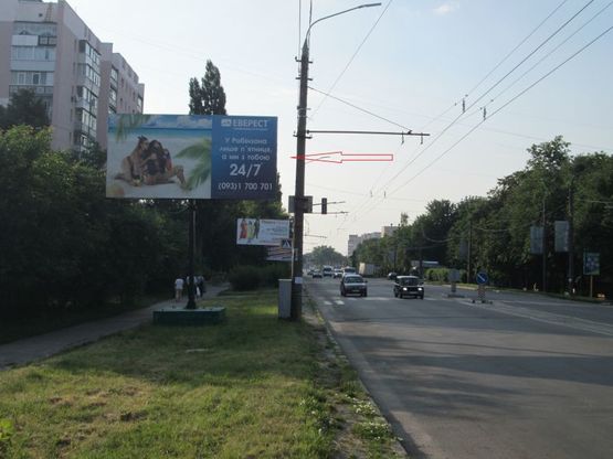 Фото рекламної площини за адресою Пр. Миру - пров. Мирний