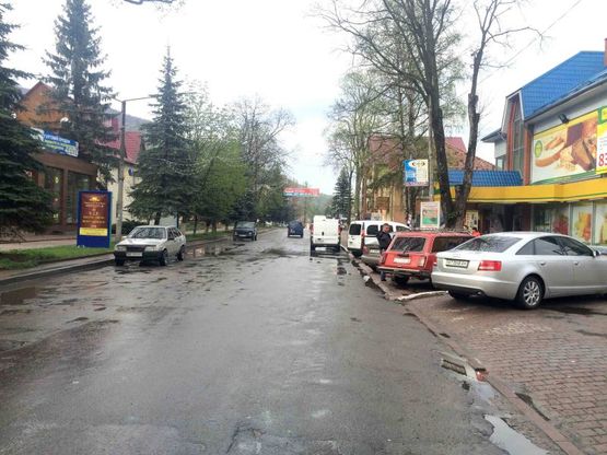 Фото рекламной плоскости по адресу Траса Н-09 Мукачево-Львів, Свободи, супермаркет Вопак, напрямок руху на Івано-Франківськ