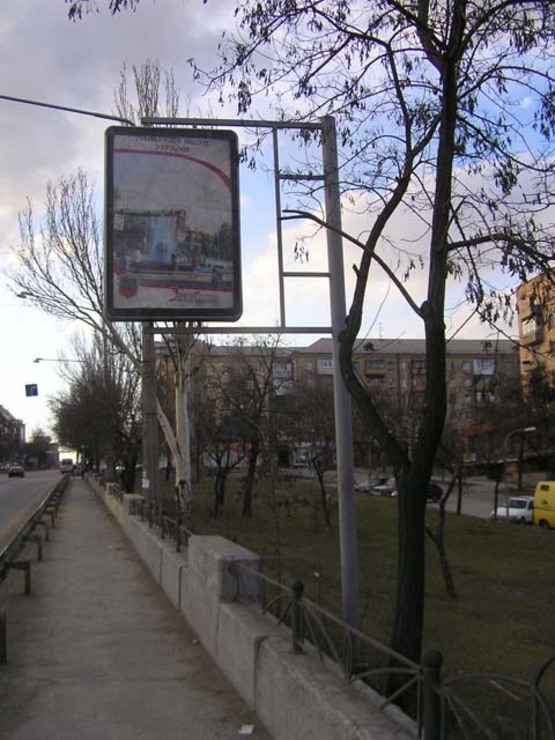 Фото рекламної площини за адресою пр.Ленина, ул.Гагарина-Дамба