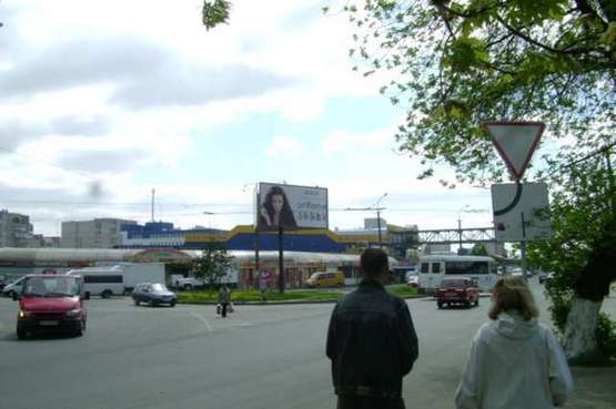 Фото рекламной плоскости по адресу Карпенка-Карого вул. - Конякіна вул. (от мясокомбината)