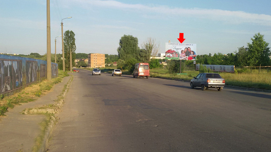 Фото рекламної площини за адресою Озерная ул. - ул.Галана