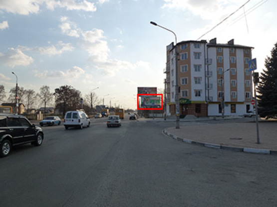 Фото рекламной плоскости по адресу Коновальця-Аеропорт