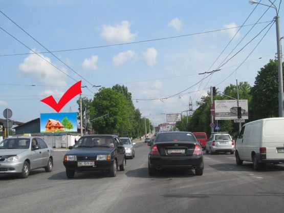 Фото рекламной плоскости по адресу вул.Кульпарківська-вул.Садова