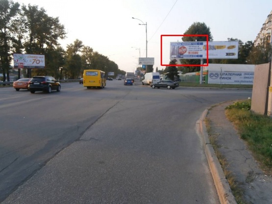 Фото рекламної площини за адресою Окружная дорога / Жмеринская ул. (перед "Обойным" рынком)