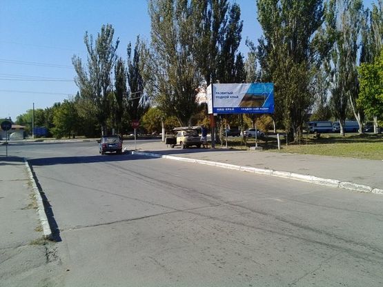 Фото рекламной плоскости по адресу Николаевское шоссе(р-н авторынка), правый