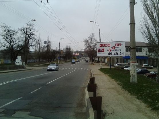 Фото рекламної площини за адресою Островское ш.(р-н з-да им.Куйбышева)