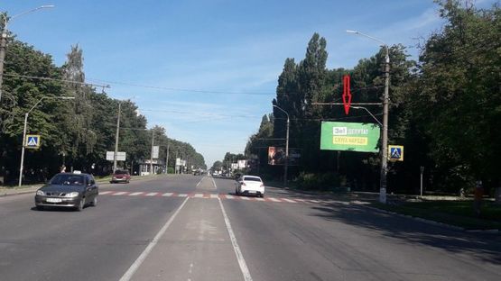 Фото рекламної площини за адресою Пр. Миру - пров. Мирний (2 )