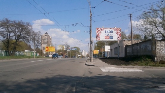 Фото рекламної площини за адресою Мельникова ул. / Оранжерейная ул.