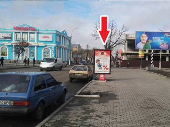 Фото рекламної площини за адресою ул. Центральная (АТБ) напротив цветочного рынка