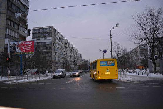 Фото рекламной плоскости по адресу Новообуховская трасса,до КП ГАИ 700 м.