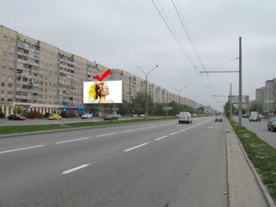 Фото рекламной плоскости по адресу вул.Наукова 96, до вул.Стрийської, маг. Нептун