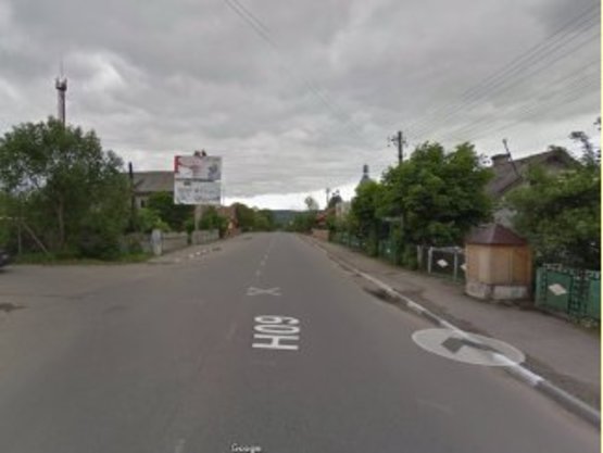 Фото рекламной плоскости по адресу вул.Соборна біля райавтодору верхній