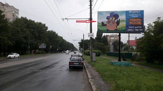 Фото рекламної площини за адресою Пр. Миру - пров. Мирний