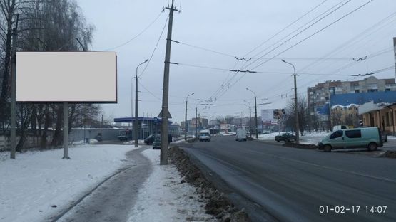 Фото рекламной плоскости по адресу вул. Конякіна 20, (біля заправки ANP) напрям до Ківерцівського кільця 40 кв.