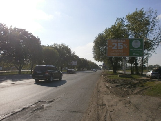 Фото рекламної площини за адресою Кольцевая дорога (напротив улицы Ленина, АЗС "КЛО", РСП "Столичный", АЗС "Shell", ТЦ "Аракс"), в направ. прос. А.Глушкова