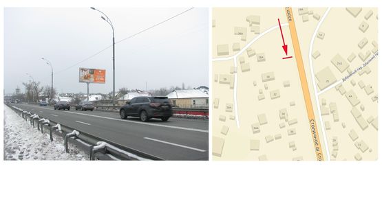 Фото рекламной плоскости по адресу Столичне шосе, 28-А