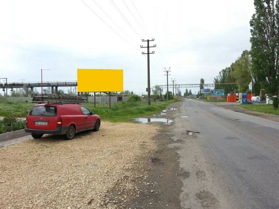 Фото рекламної площини за адресою Затока, р-н Лиманская, въезд в Затоку из Каролино-Бугаз, из Одессы