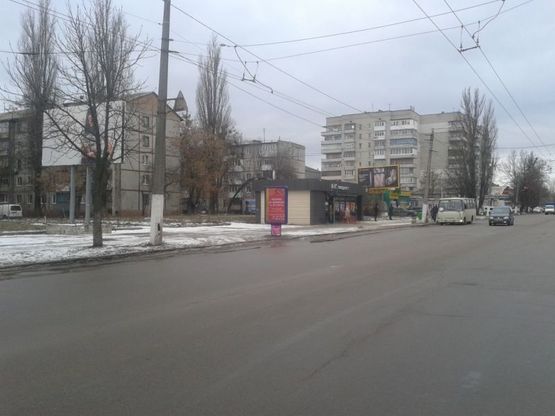 Фото рекламной плоскости по адресу Вокзальная ул., 20 (З/д вокзал, АЗС,маркет «Олди»)