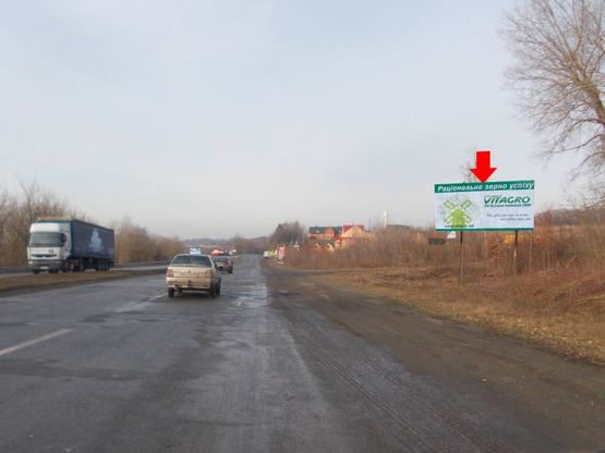 Фото рекламної площини за адресою Въезд из Винницы, в сторону Царского села