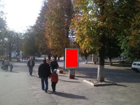 Фото рекламной плоскости по адресу вул.Соборна,57 ("Приват Банк")