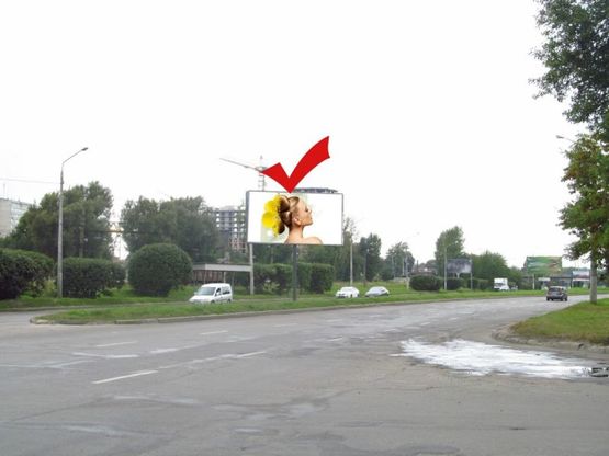 Фото рекламной плоскости по адресу вул.Луганська-вул.Козельницька, до вул.Стрийської