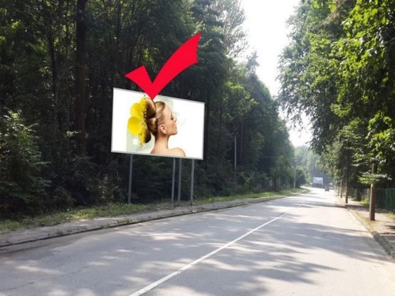 Фото рекламної площини за адресою Львів-Брюховичі, вул.Курортна, ж/д переїзд, зі Львова