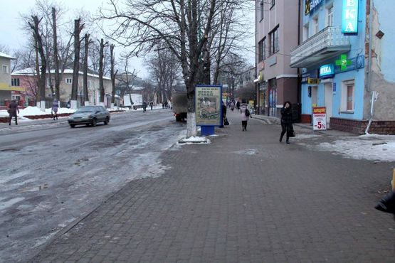 Фото рекламной плоскости по адресу Грушевського, банк Аваль, маг.Делікат, піццерія Фокачо, напрямок руху до міської лікарні, с.Пнів, Пасічна, Зелена, Бистриця