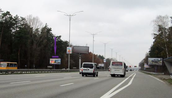 Фото рекламної площини за адресою Бориспольское шоссе,остановка Малая Александровка, въезд в  Киев