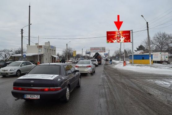 Фото рекламной плоскости по адресу Полтавский шлях- пост ГАИ-флажок№1 ,из центра