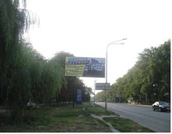 Фото рекламной плоскости по адресу ул.Днепровская-ул.Западнодонбасская(остановка 40-лет)