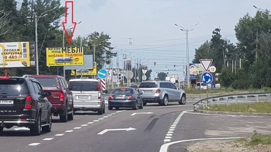 Фото рекламной плоскости по адресу Р-02 Киев-Вышгород-Иванков 19 км 750 м
