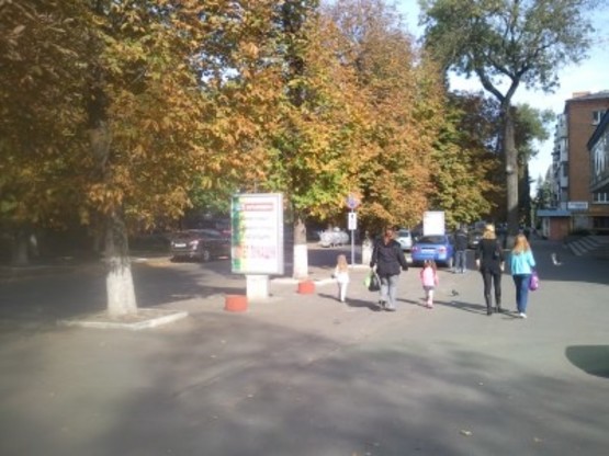 Фото рекламной плоскости по адресу вул.Соборна,57 ("Приват Банк")