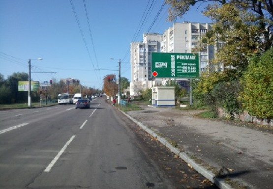 Фото рекламної площини за адресою Чудновская ул., 104