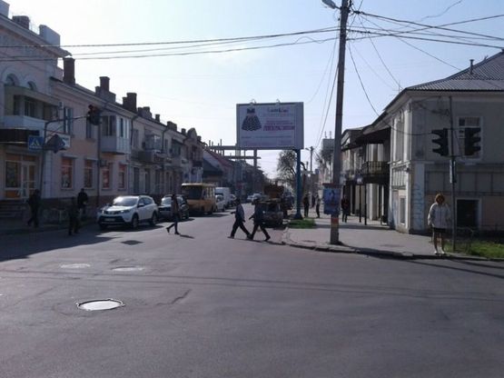 Фото рекламной плоскости по адресу Перекресток ул.Потемкинской и ул.Преображенской(Декабристов)