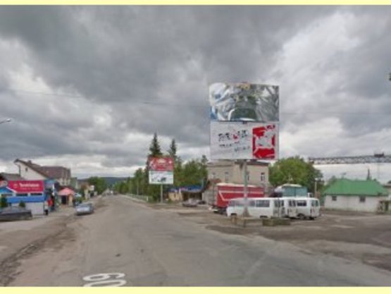 Фото рекламної площини за адресою вул.Соборна, перехрестя вул.Комарова нижній