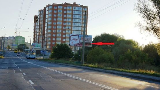 Фото рекламной плоскости по адресу вул. Панаса Мирного - вул.Кармалюка